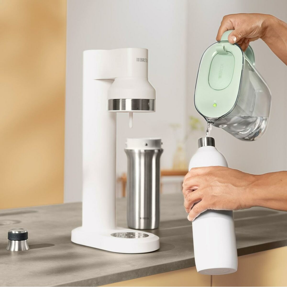 Termos Brita 1046738 Vit Silvrig Rostfritt stål 500 ml - 3