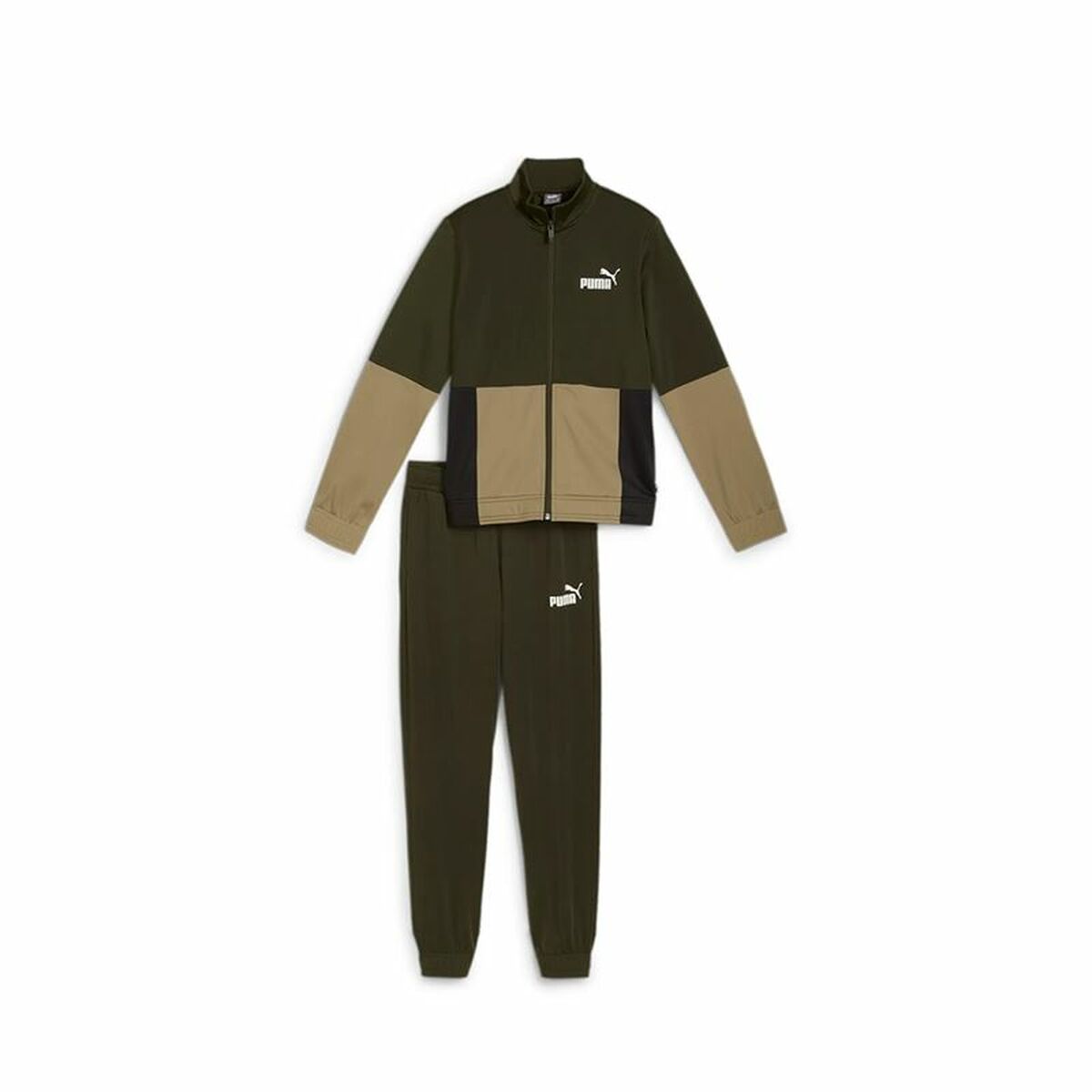 Träningsoverall, Barn Puma Colorblock Poly Suit Persimon Oliv