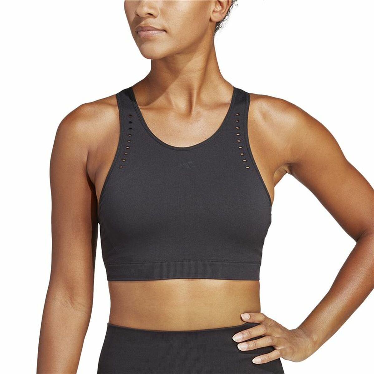 Sport-BH Adidas Aeroknit Svart - 4