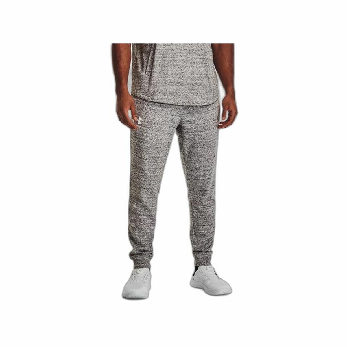 Långa träningsbyxor Under Armour Rival Terry Grå Män Fitness - 3