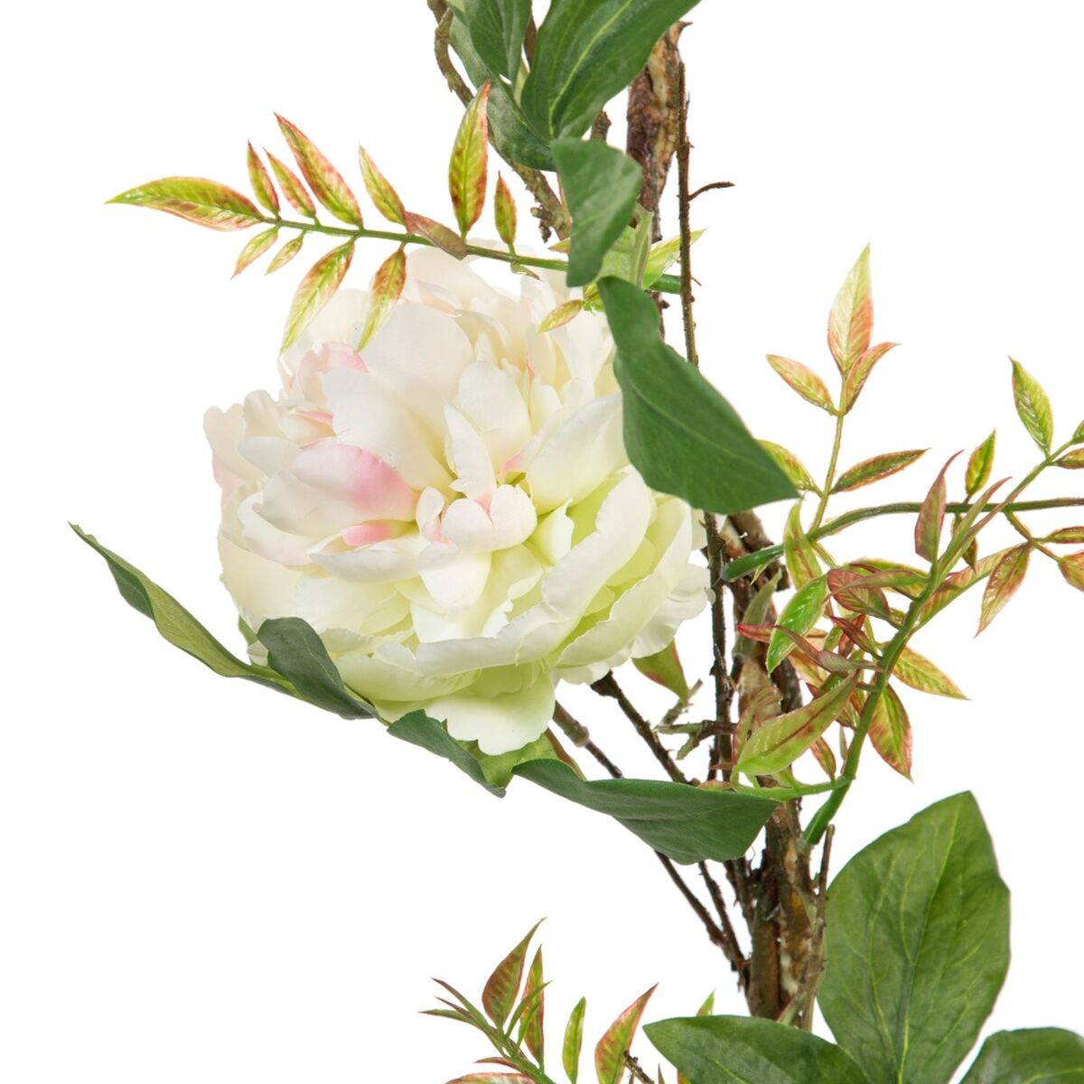 Dekorativa blommor 160 x 30 x 24 cm Vit Pion - 11