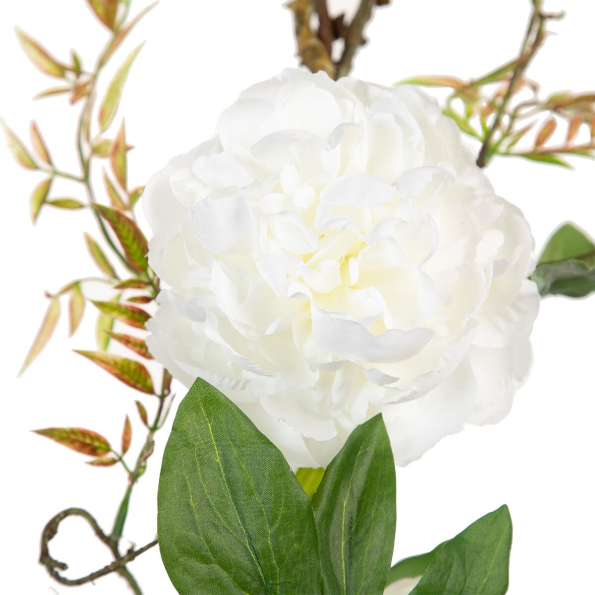 Dekorativa blommor 160 x 30 x 24 cm Vit Pion - 13