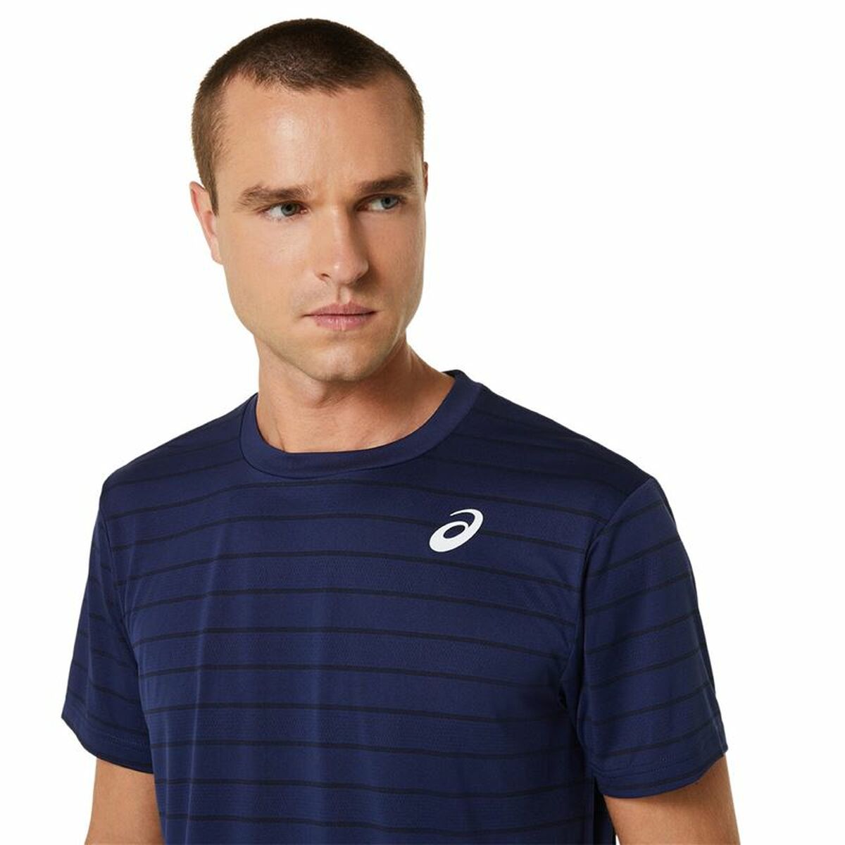 T-shirt med kortärm Herr Asics Court Marinblå Tennis - 5