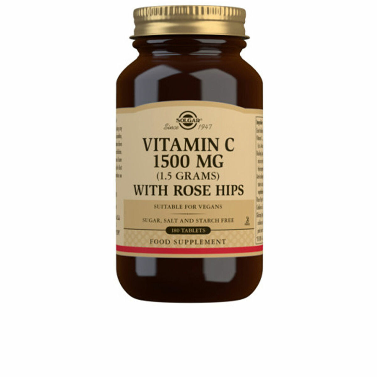Nypon + Vitamin C med nypon Solgar C 180 Antal