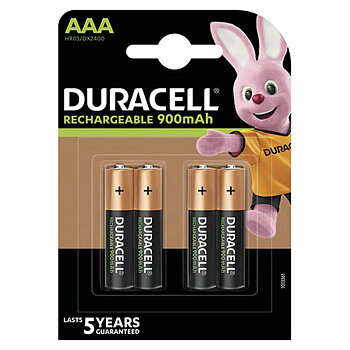 Laddningsbara Batterier DURACELL StayCharged AAA (4pcs) HR03 AAA 1,2 V AAA