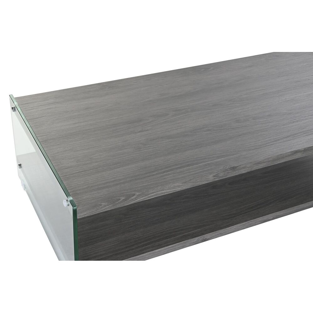 Soffbord DKD Home Decor Grå Transparent Glas Trä MDF 130 x 65 x 35,5 cm - 2