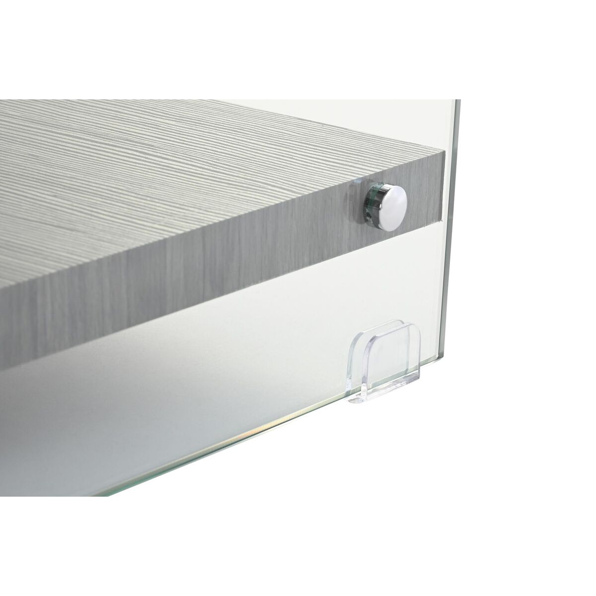 Soffbord DKD Home Decor Grå Transparent Glas Trä MDF 130 x 65 x 35,5 cm - 7