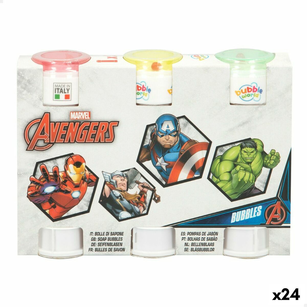Bubble blower set The Avengers 3 Delar 60 ml (24 antal) - 4
