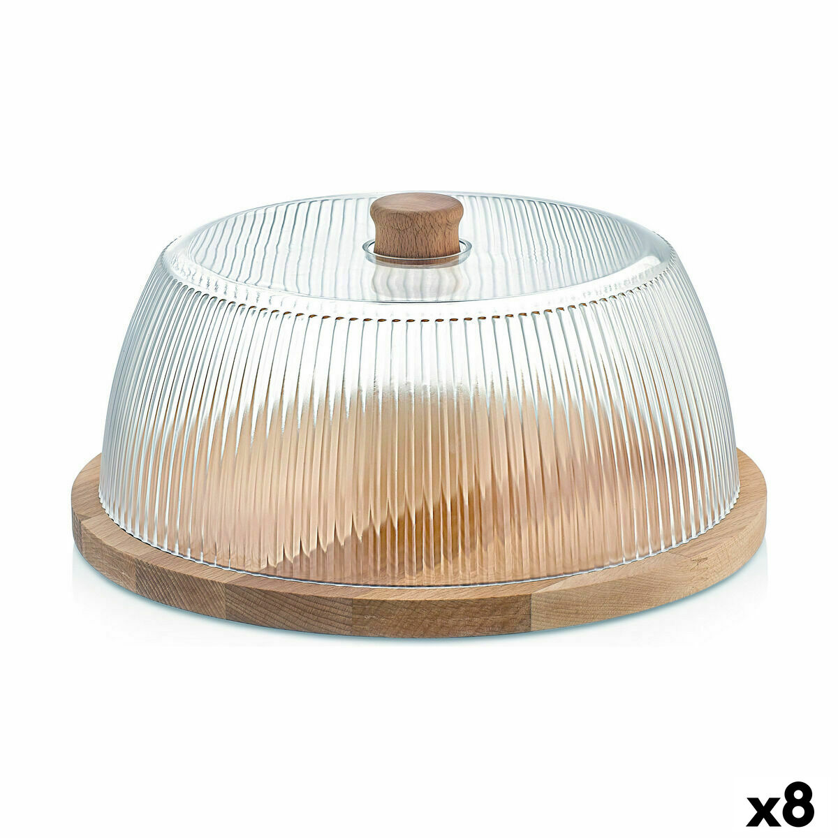 Ostbricka Quttin LINES Trä 29 x 29 x 12 cm (8 antal)
