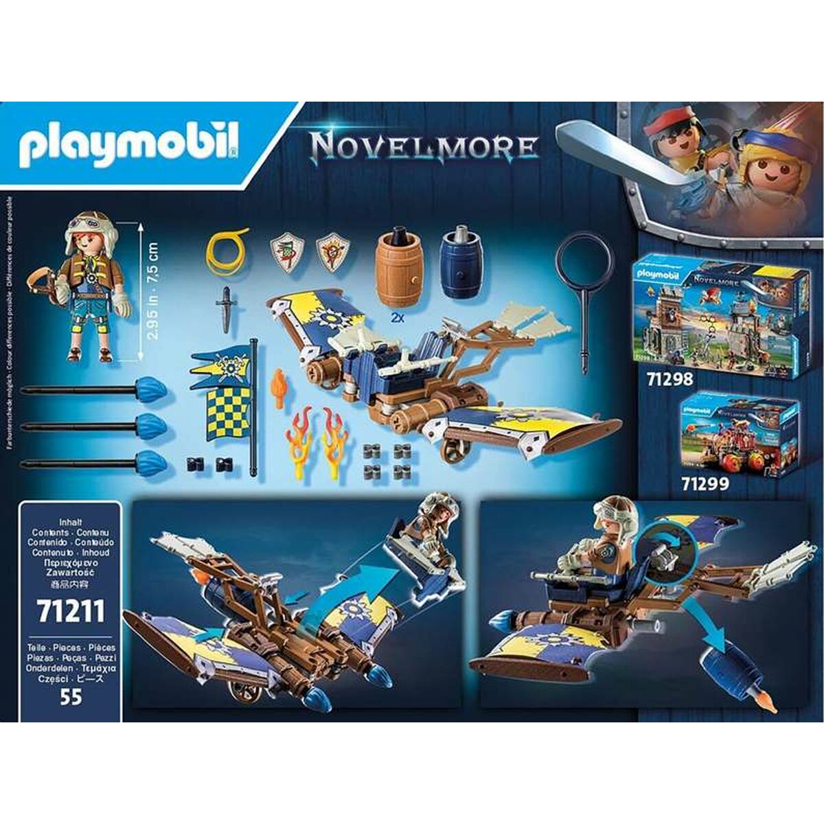Fordonsspel Playmobil Novelmore 71211 55 Delar - 6