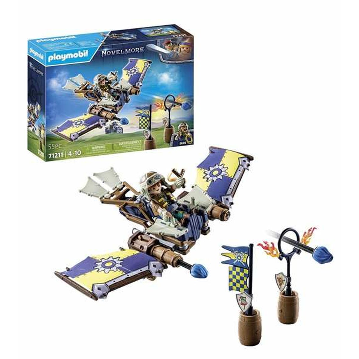 Fordonsspel Playmobil Novelmore 71211 55 Delar