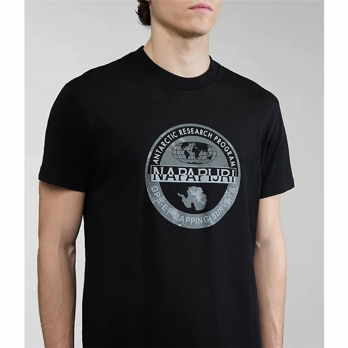 T-shirt med kortärm Herr Napapijri S-Bollo Svart - 6