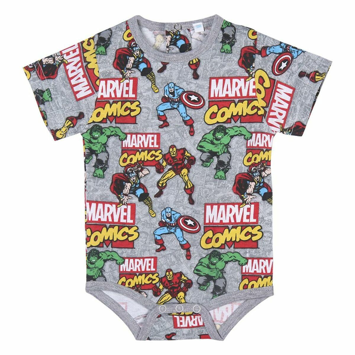 Trikåer Marvel Grå 2 antal - 4