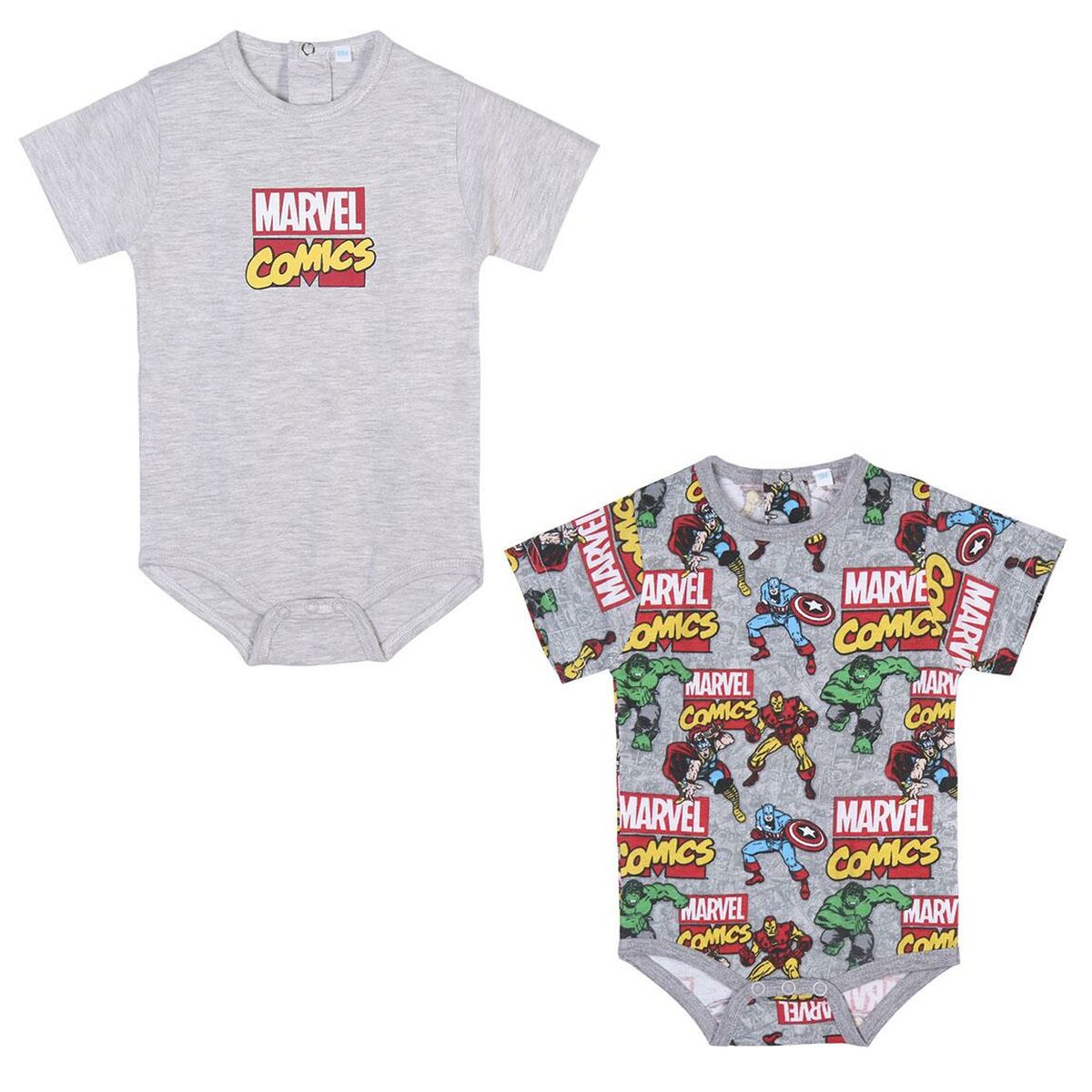 Trikåer Marvel Grå 2 antal