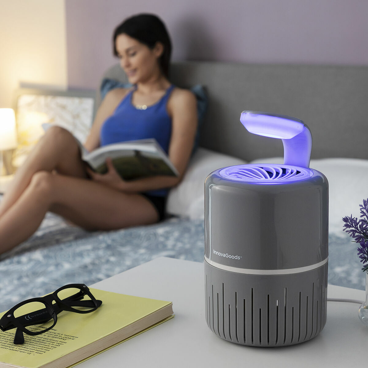 Myggavvisande lampa med insugningsfunktion KL Drain InnovaGoods (Renoverade B) - 3