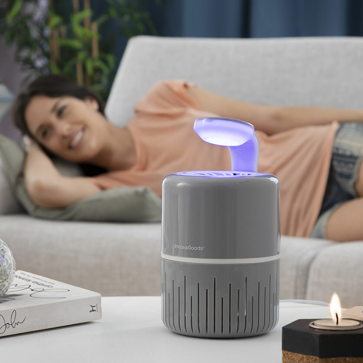 Myggavvisande lampa med insugningsfunktion KL Drain InnovaGoods (Renoverade B) - 6