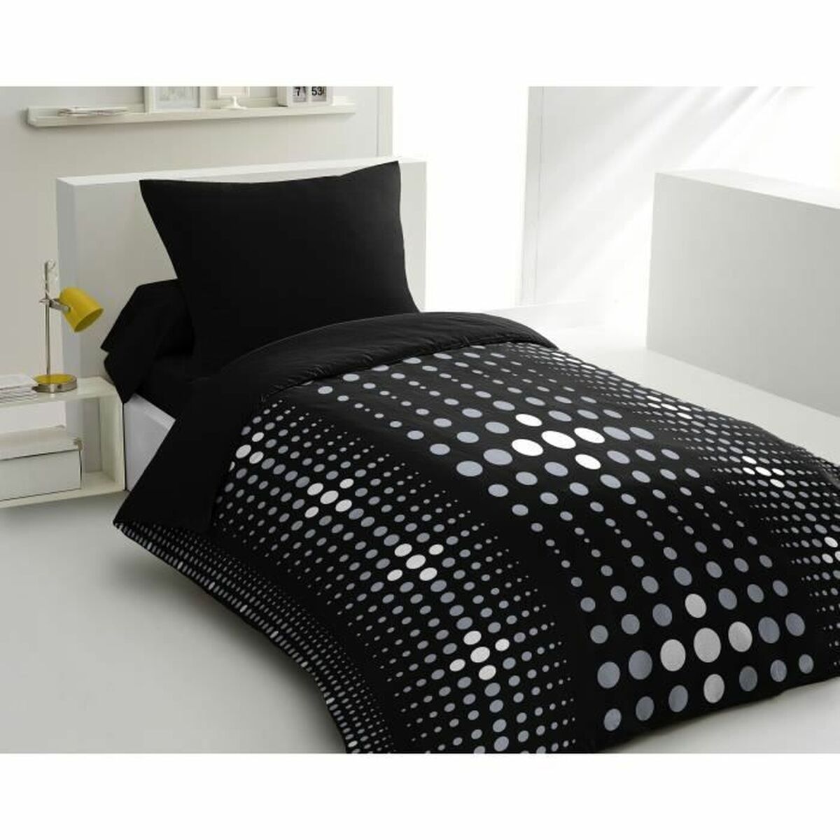 Täckslagsset HOME LINGE PASSION Steevy  Svart 140 x 200 cm