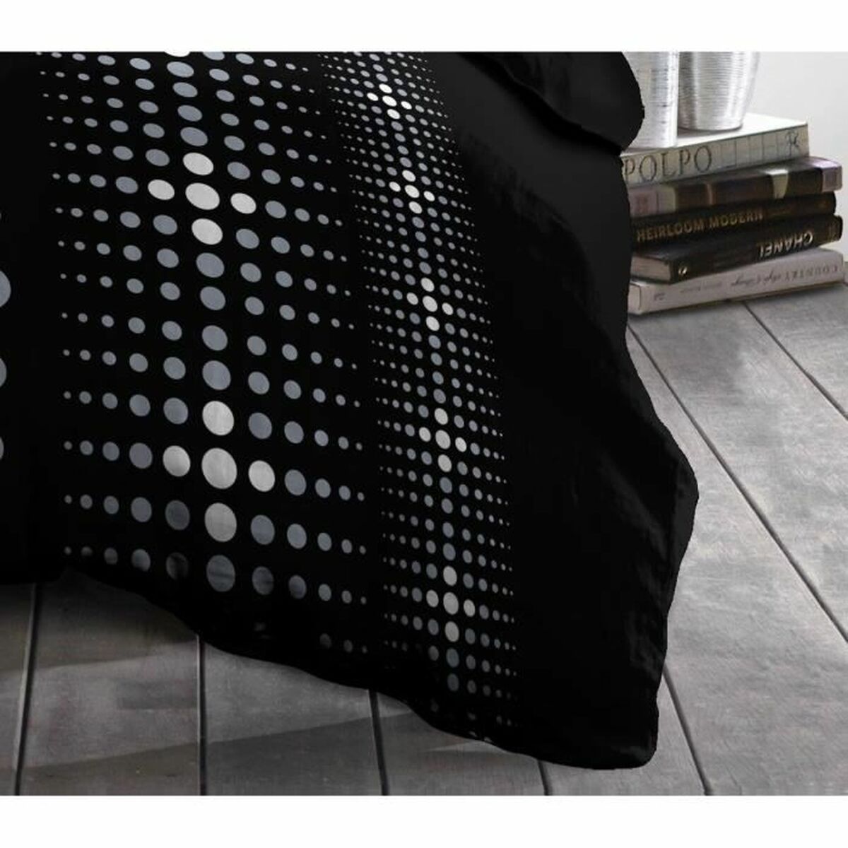 Täckslagsset HOME LINGE PASSION Steevy  Svart 140 x 200 cm - 2