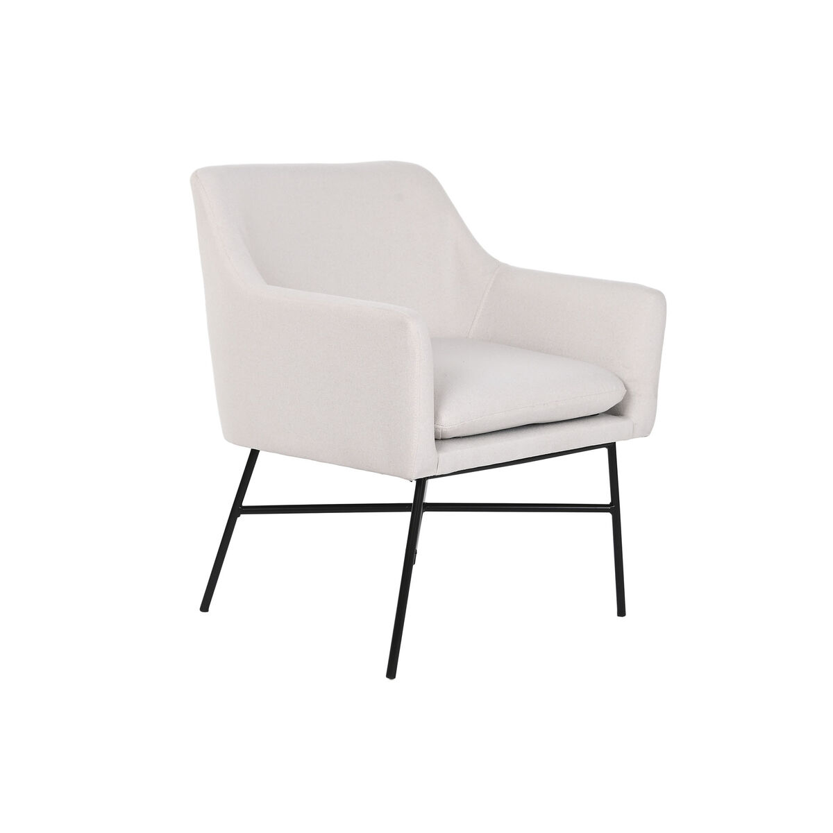 Fåtölj DKD Home Decor Beige Metall 66 x 62 x 75 cm