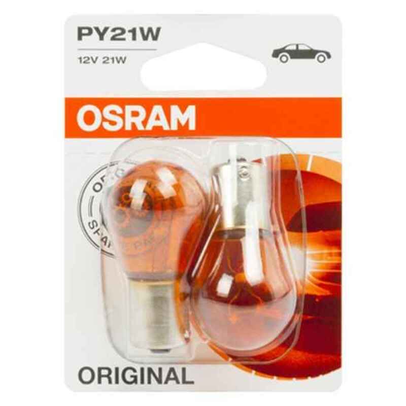 Glödlampa för bil OS7507-02B Osram OS7507-02B PY21W 21W 12V (2 Delar)