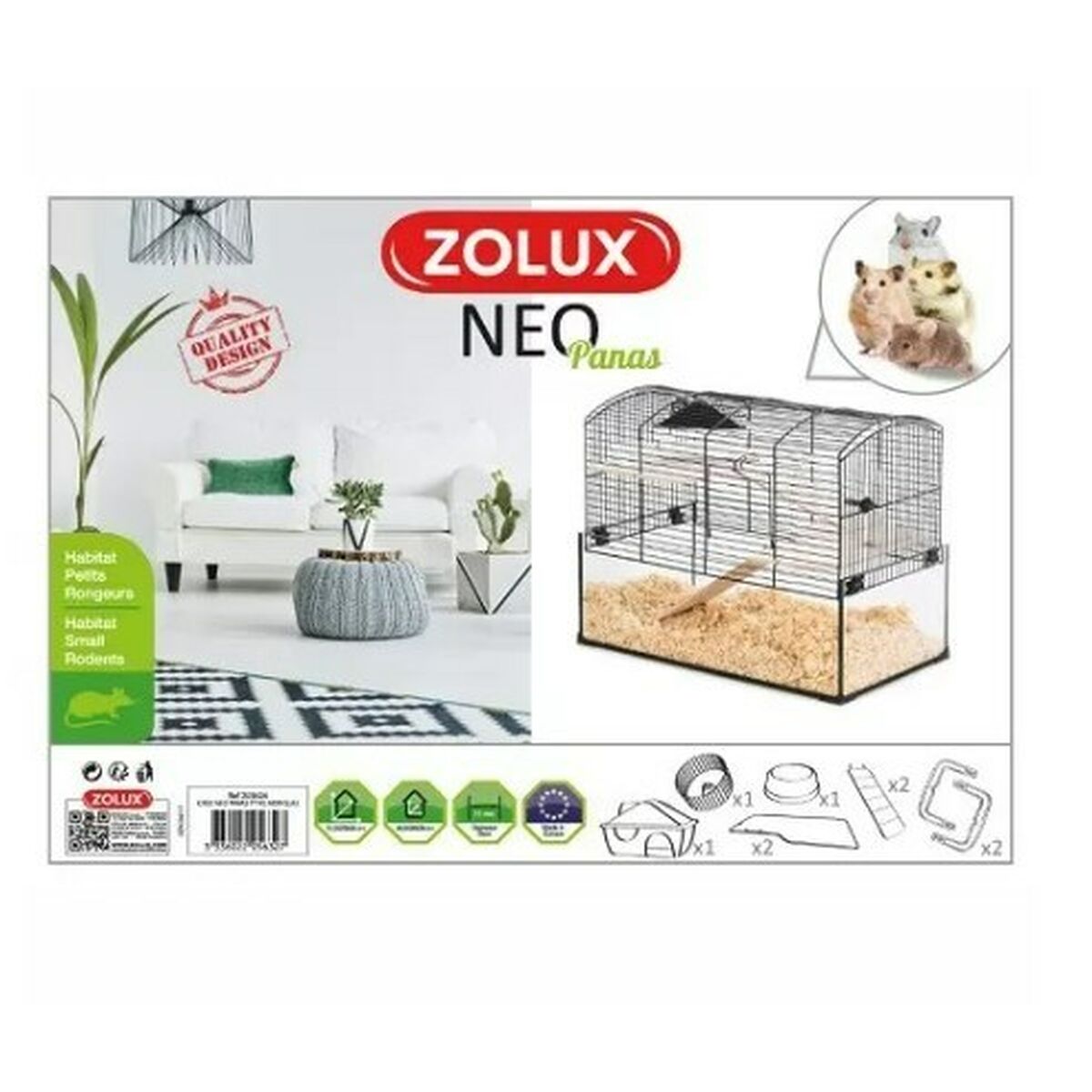 Bur Zolux 205624NOI Metall 12,5 x 40 x 9 cm - 2