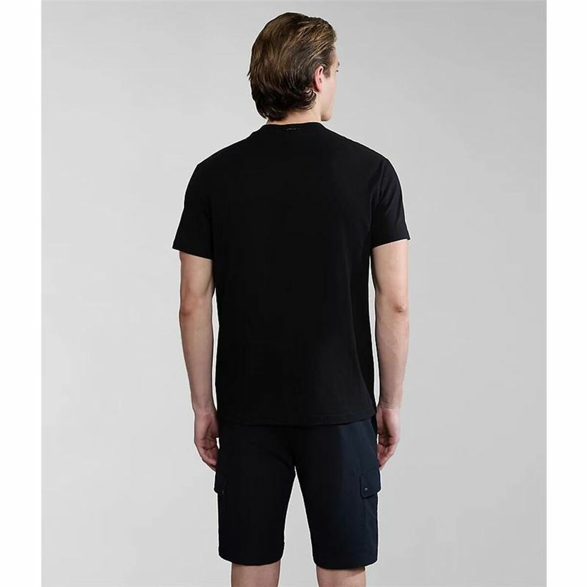 T-shirt med kortärm Herr Napapijri S-Bollo Svart - 4
