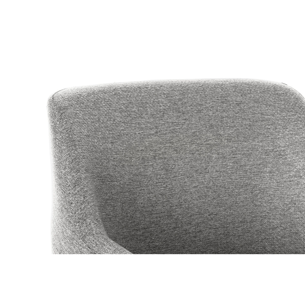 Fåtölj DKD Home Decor Svart Ljusgrå Metall 66 x 62 x 76,5 cm - 3