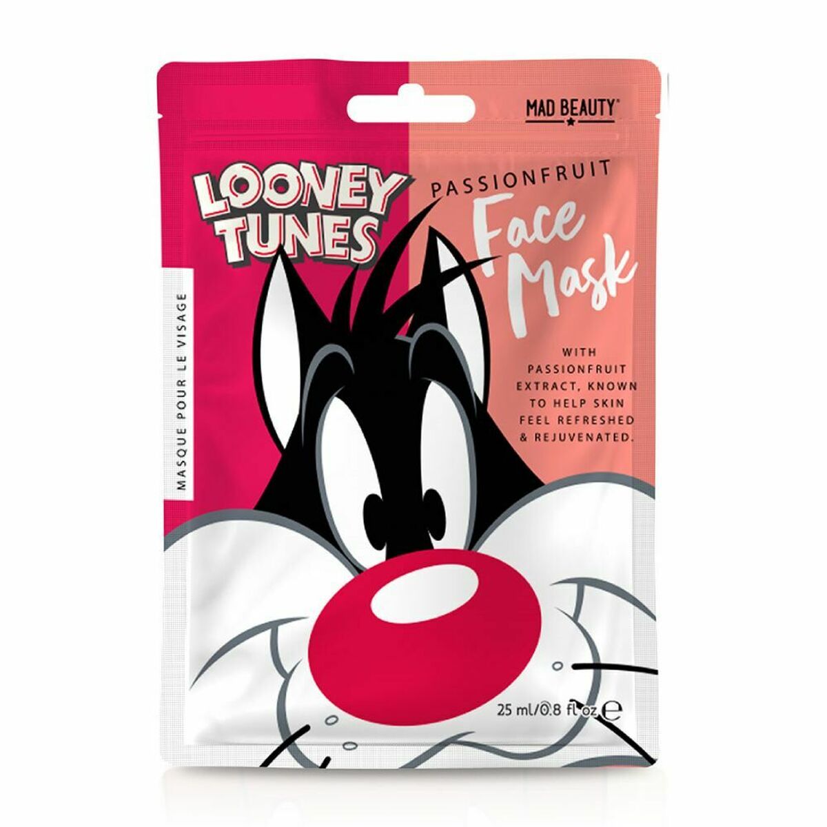 Ansiktsmask Mad Beauty Looney Tunes Sylvester Passionsfrukt (25 ml) - 3