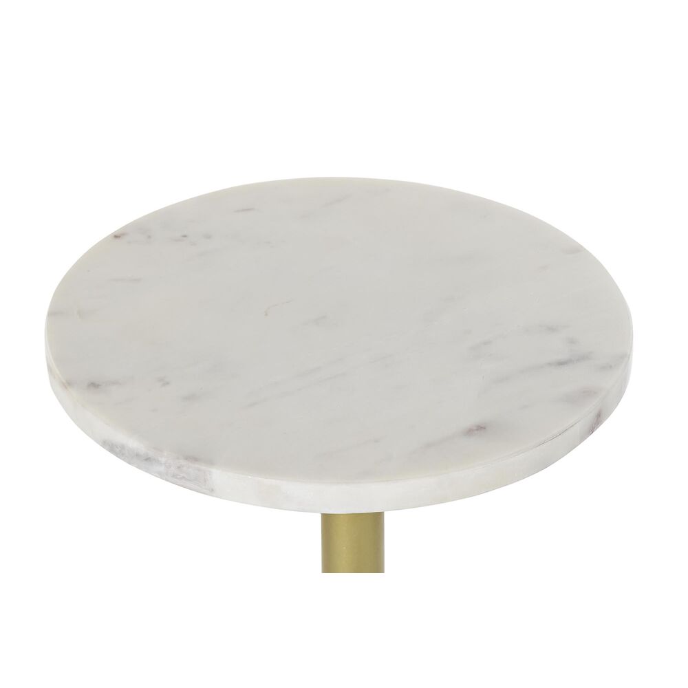 Sidobord DKD Home Decor Gyllene Metall Marmor 27 x 27 x 62 cm - 4