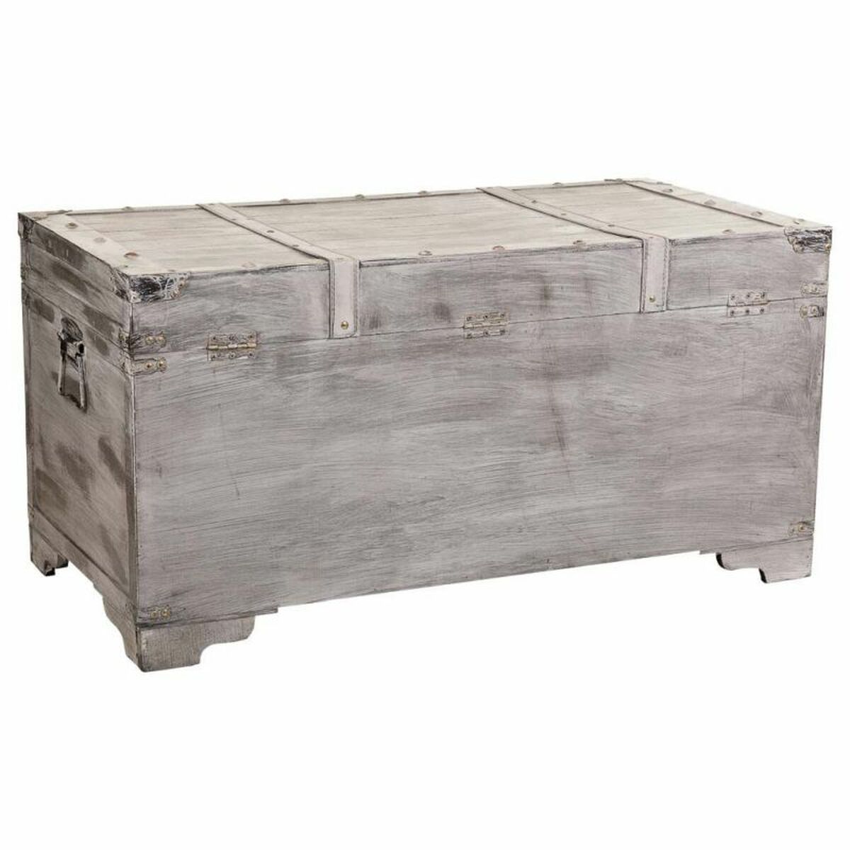 Koffert Alexandra House Living Grå PVC Trä Metall 45 x 45 x 90 cm Estilo vintage - 5