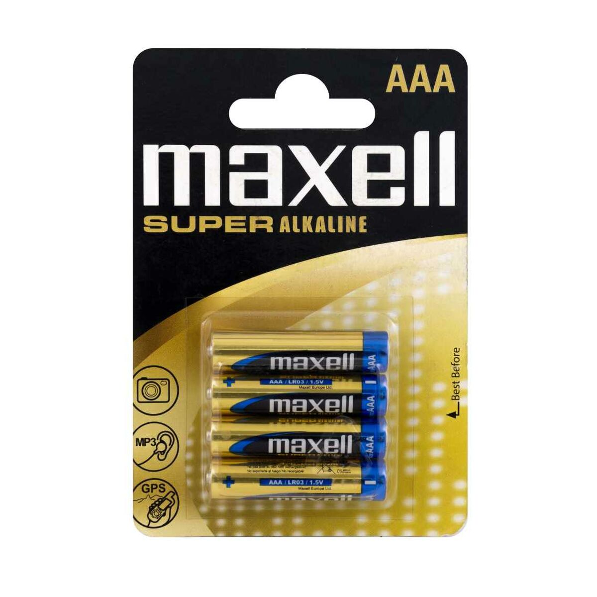 Batterier Maxell 1,5 V AAA 4 antal