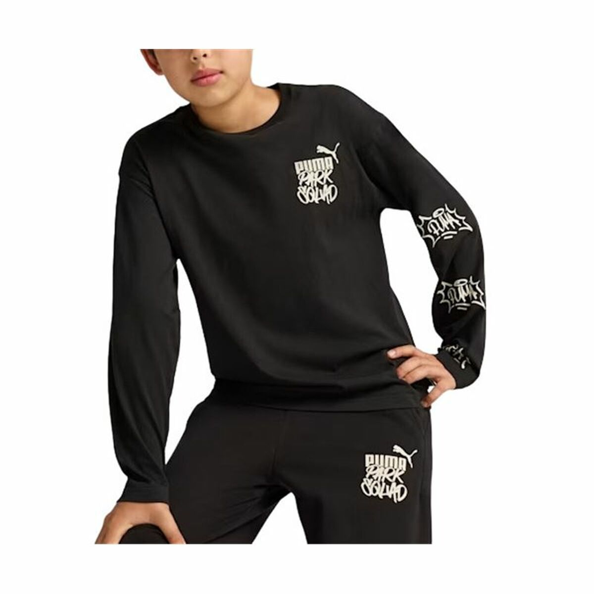 T-shirt med lång ärm Barn Puma Essentials+ Mid 90S Ls - 3