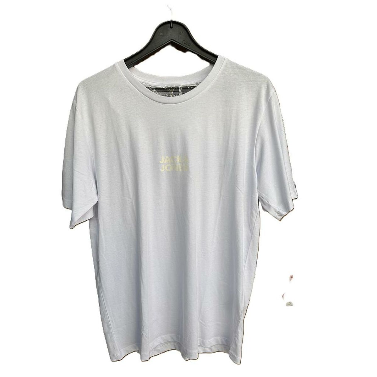 T-shirt med kortärm Herr Jack & Jones JJORLA TEE SS CREW NEW 12270873 Vit