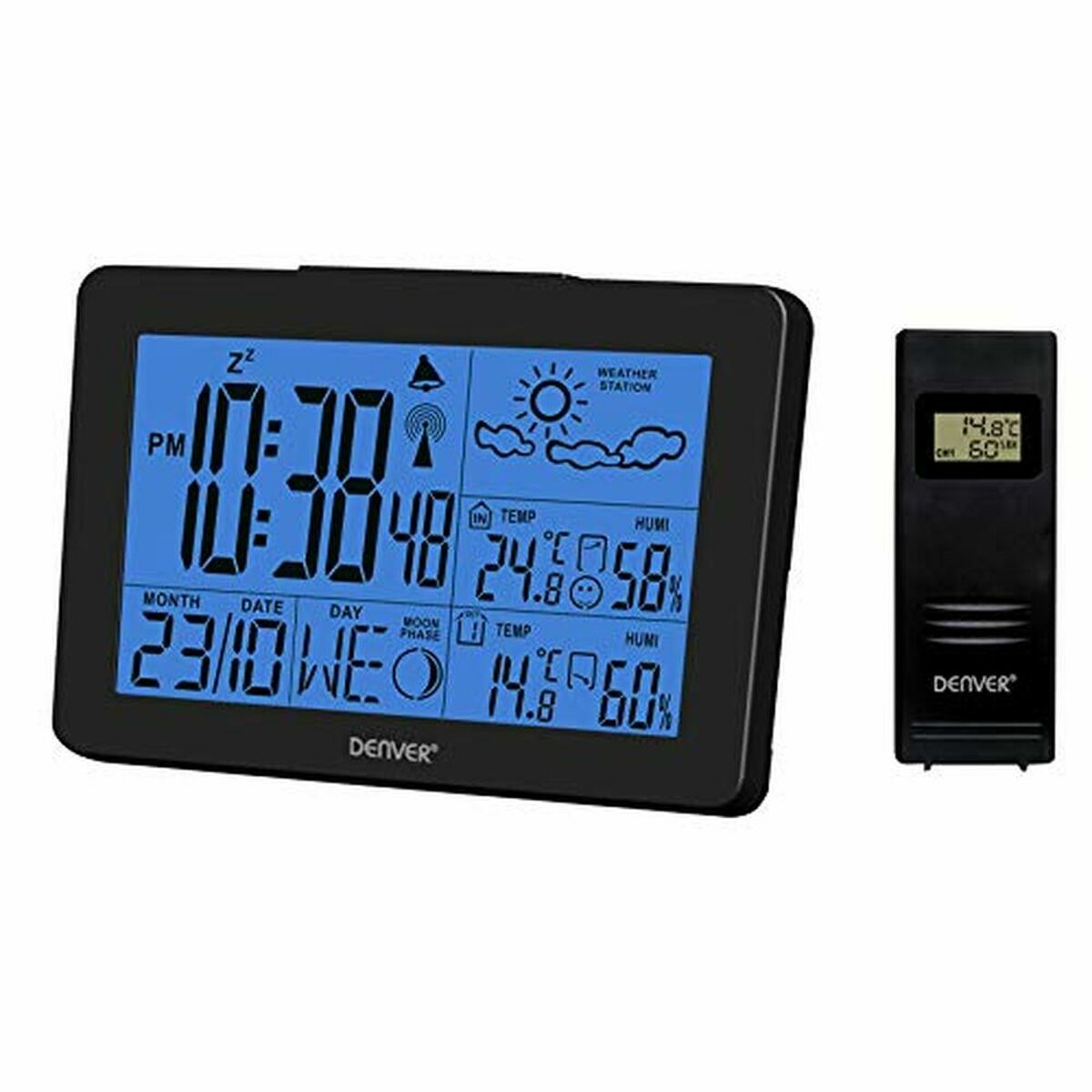 Multifunktionell väderstation Denver Electronics WS-530 Svart