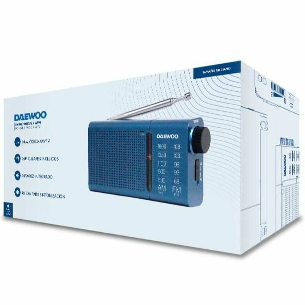 Transistorradio Daewoo DW1036 Blå - 2