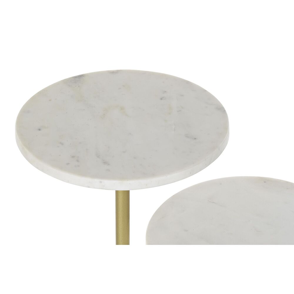 Sidobord DKD Home Decor Gyllene Metall Marmor 45 x 27 x 63 cm - 4