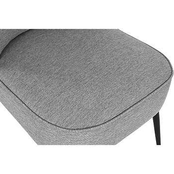 Fåtölj DKD Home Decor Grå Metall 55 x 64 x 72,5 cm