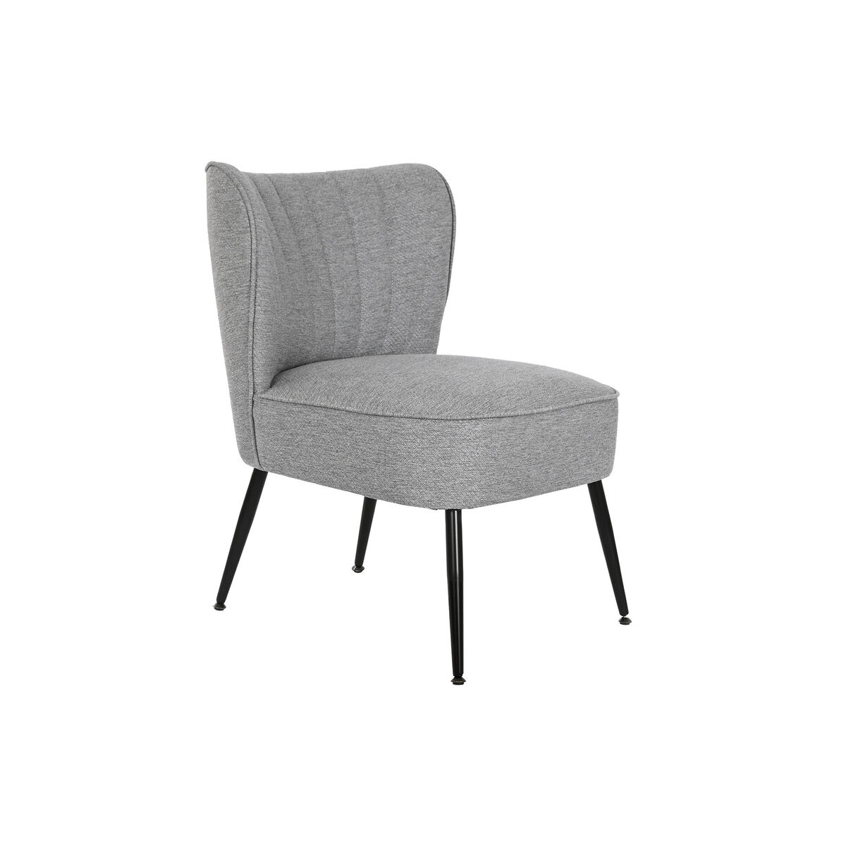 Fåtölj DKD Home Decor Grå Metall 55 x 64 x 72,5 cm