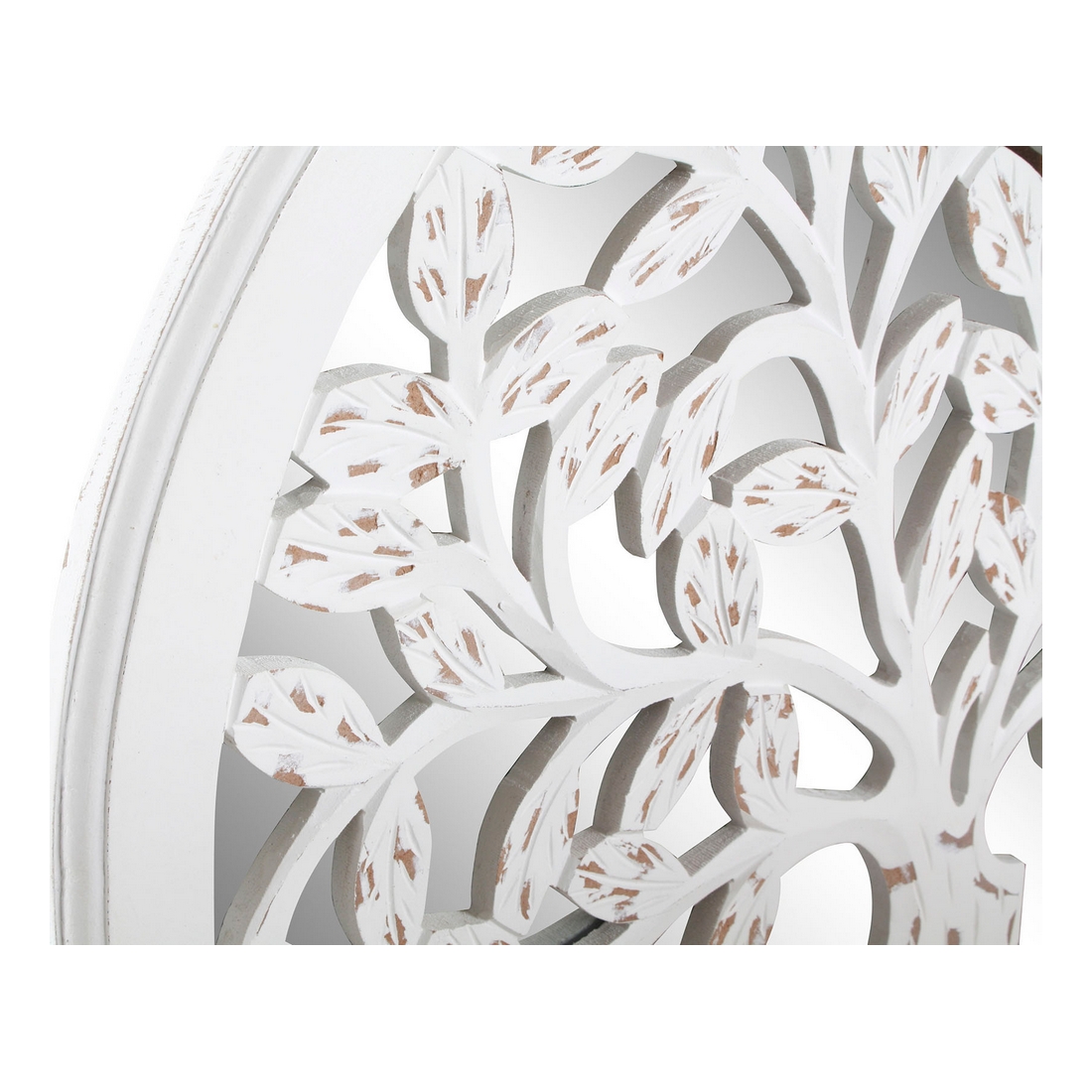 Prydnadsfigur DKD Home Decor Mangoträ Speglar Träd (60 x 2 x 60 cm) - 3