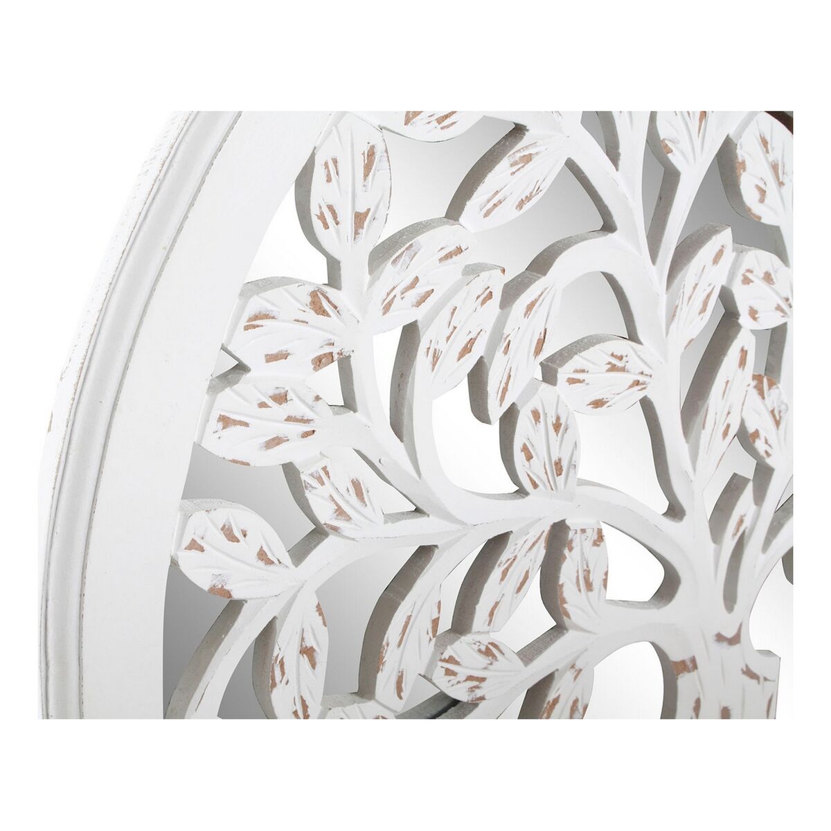 Prydnadsfigur DKD Home Decor Mangoträ Speglar Träd (60 x 2 x 60 cm) - 5