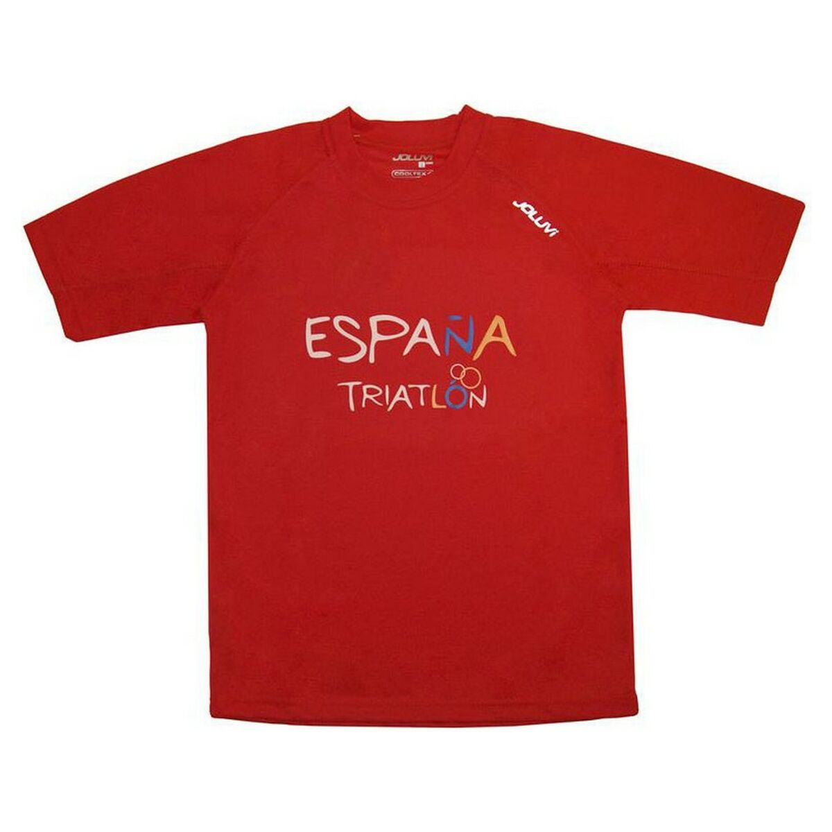 T-shirt med kortärm Herr Joluvi Math Röd - 4