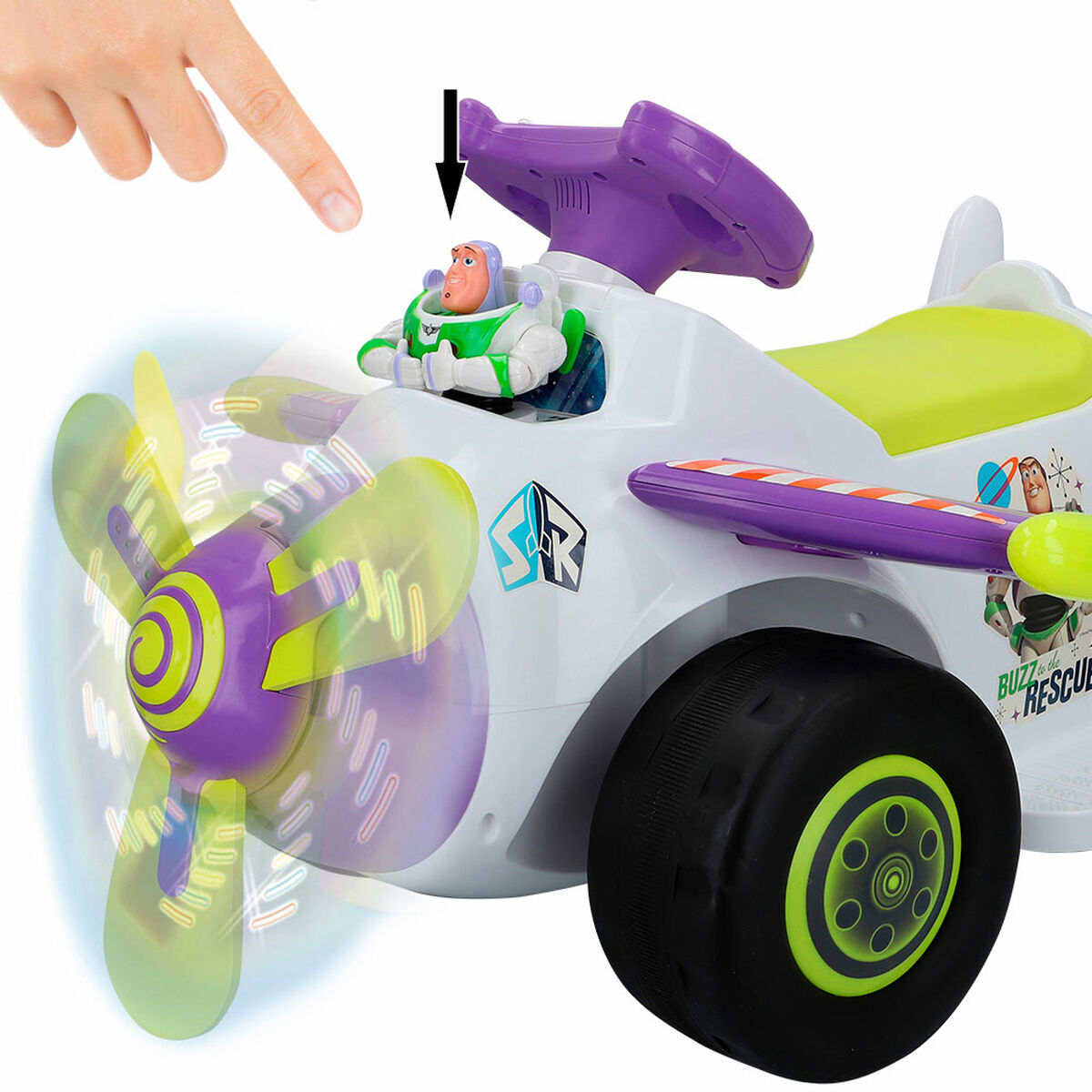 Elektrisk bil för barn Toy Story Batteri Litet flygplan 6 V - 7