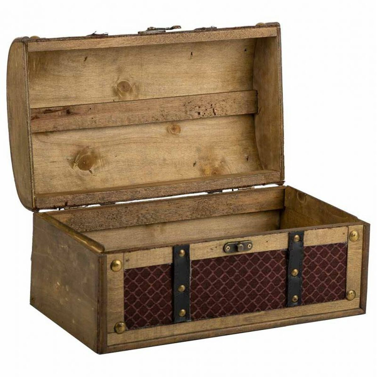 Koffert Alexandra House Living Brun PVC Trä Metall Tyg 21 x 19 x 35 cm Estilo vintage - 2