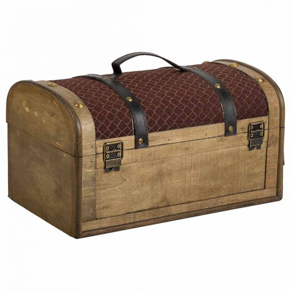 Koffert Alexandra House Living Brun PVC Trä Metall Tyg 21 x 19 x 35 cm Estilo vintage - 5
