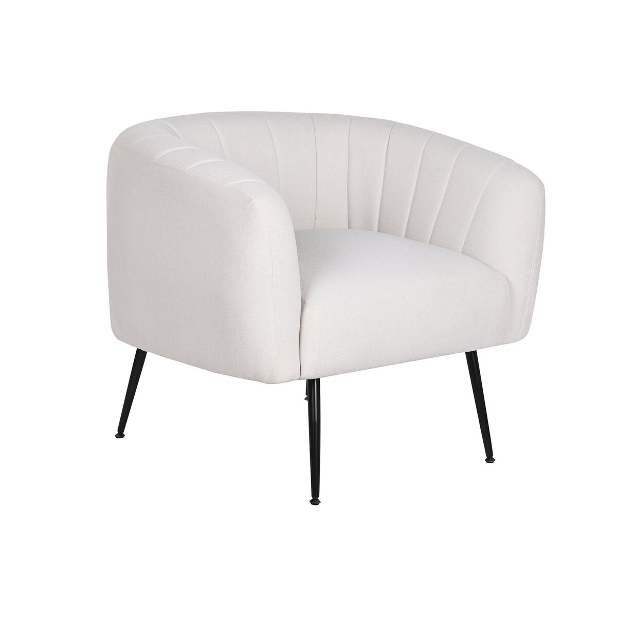 Fåtölj DKD Home Decor Svart Beige Gyllene Skum Trä Metall 81 x 75 x 73 cm