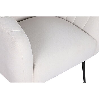 Fåtölj DKD Home Decor Svart Beige Gyllene Skum Trä Metall 81 x 75 x 73 cm