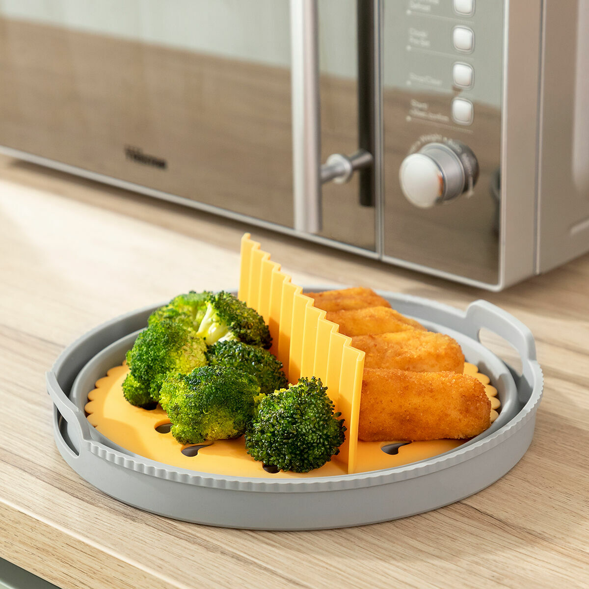 Fällbar silikonkorg för fritös Fliynner InnovaGoods - 10