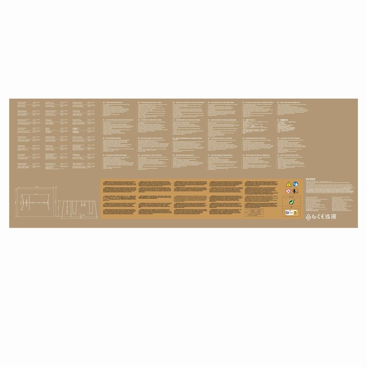 Gunga Intex 44130 Double Gungstol/Gunga 467 x 211 x 254 cm - 13