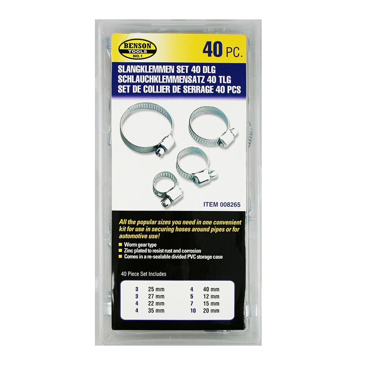 Klämma Bensontools 40 Delar