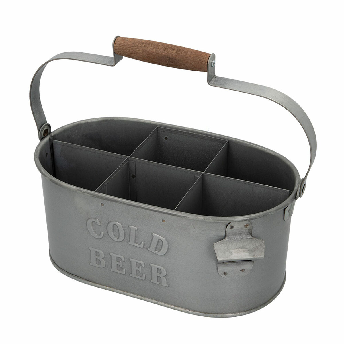 Dekorativ korg Aktive 35,5 x 16 x 19,5 cm Flaskställ (6 antal) - 8